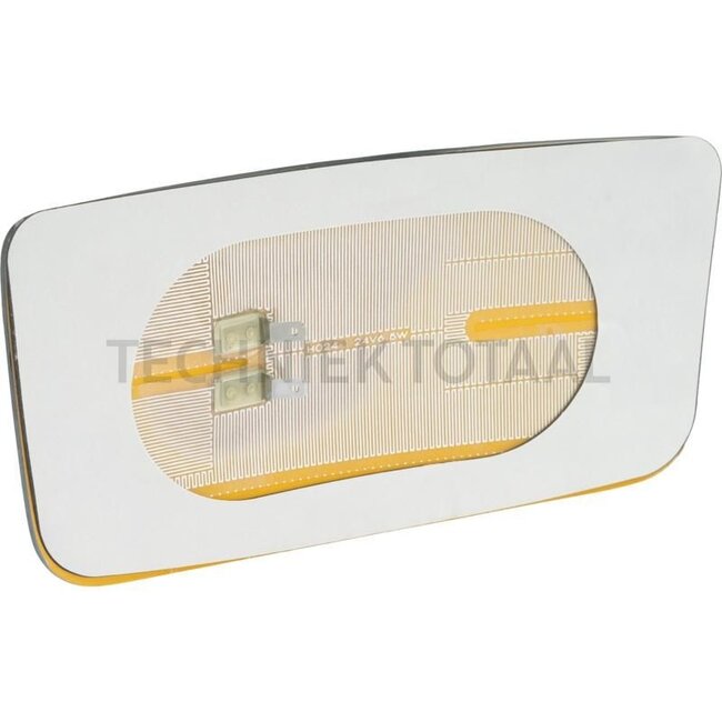 GRANIT Groothoek reserveglas voor 654999001 - 654999001-02 | Afmetingen: 185 x 95 mm | Uitvoering: onverwarmd | Plaats: rechts / links | Buigingssradius: 300 mm