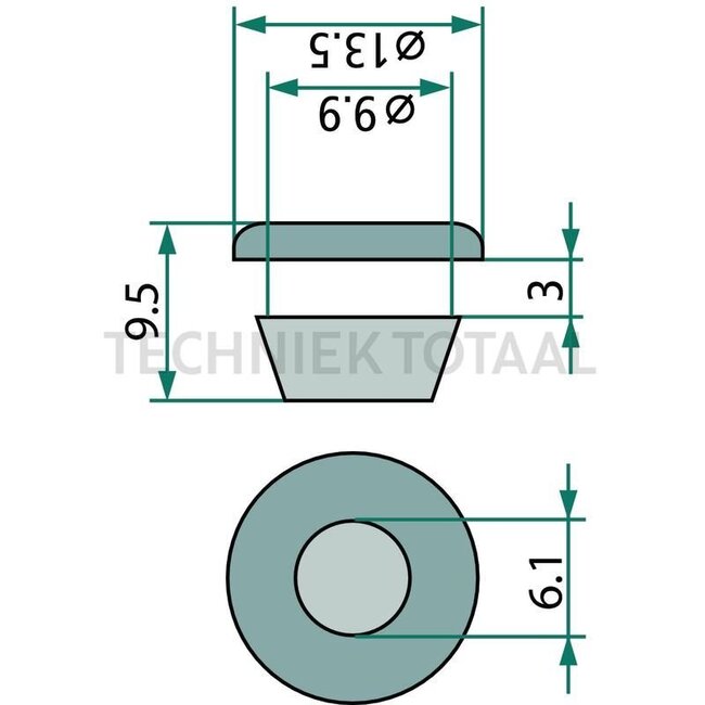 GRANIT Embout, noir - 65499711