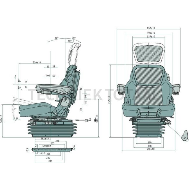 PROBOSS PROBOSS AS4550 - 6948804550 | Bordspannung: 12 V | Polsterart: Stoff | Sitzkontaktschalter: Optional | Spurmaß: 260 mm | Sitzbreite: 550 mm | Joystickkonsole: Optional | Sitzheizung: Ja | Gurtsystem: Optional | Drehung: Ja | Höhe: 270 → 370 mm | Technisch