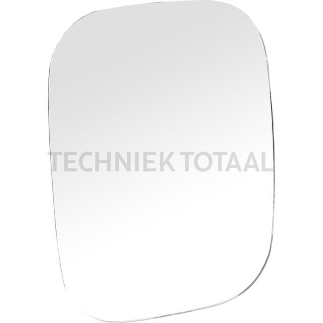 Replacement glass curved 255 x 195 mm, unheated, bending radius 1800 mm