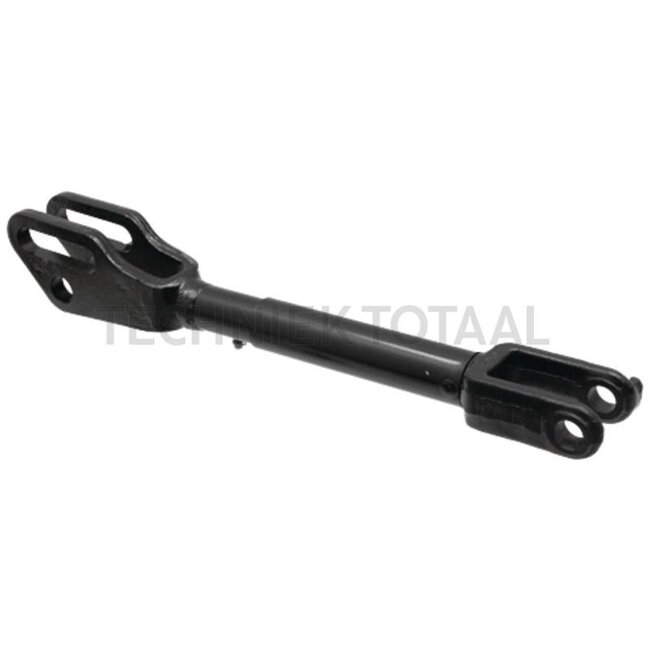 GRANIT Lifting strut right and left - 71807074, 5113078, 5123277 | Dimensions: Length = min. 650, max. 730, Ø bottom 25, top 26, Clevis width inside 35 mm
