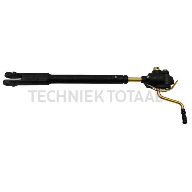 GRANIT Lifting rod right - 71817541, 81817166, C5NN569AM | Dimensions: Length = min. 650 - max. 800, Ø bottom = 19, Ø top = 16, Clevis width inside = 23 mm