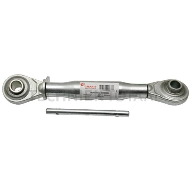 GRANIT Mechanical top link - 20099054 | I: M24 x 3 mm | A cat.: 1 / 19 | B cat.: 1 / 19 | C: 200 mm | D: 340 / 450 mm | E: 58 mm | F: 58 mm | G: 44 mm | H: 44 mm | Version: Standard | Type: Ball joint/ball joint | Top link type: mechanical