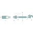 GRANIT Mechanical top link - 20023007 | I: M36 x 3 mm | A cat.: 2 / 25,4 | B cat.: 2 / 25,4 | C: 460 mm | D: 680 / 930 mm | K: 51 mm | L: 63 mm | Version: Heavy-duty version | Type: Tail hook/clevis joint | Top link type: mechanical