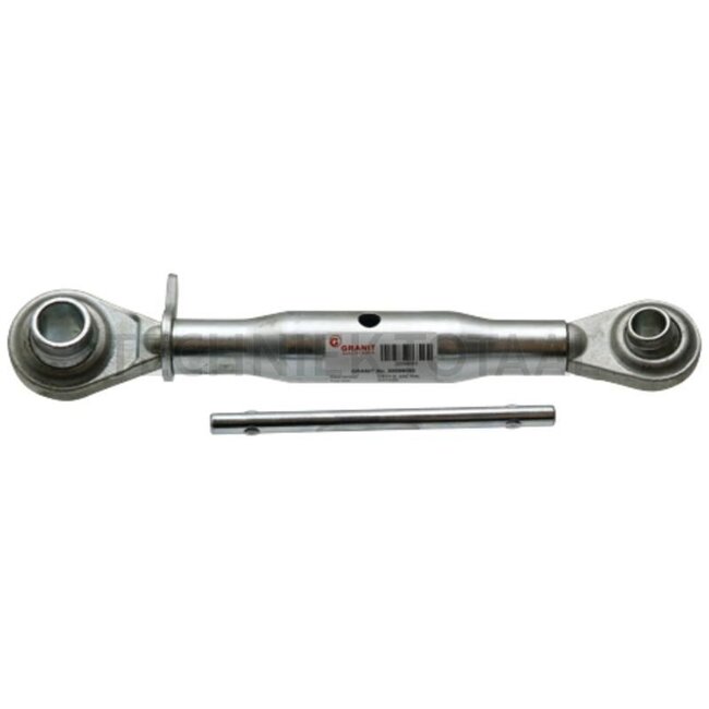 GRANIT Mechanical top link - 20099063 | I: M27 x 3 mm | A cat.: 1 / 19 | B cat.: 2 / 25,4 | C: 230 mm | D: 360 / 480 mm | E: 66 mm | F: 58 mm | G: 51 mm | H: 44 mm | Version: Standard | Type: Ball joint/ball joint | Top link type: mechanical