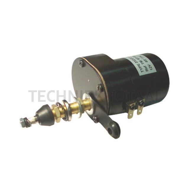 GRANIT Wischermotor - 654900036 | Volt: 12 | W: konisch 8 x M6 mm | Winkel: 105 Grad | A: 119 mm | B: 94 mm | D: M12 x 1 mm | G: 45 mm | Ø H: 61,5 mm | Wischblattlänge max.: 575 mm | U/min.: 40