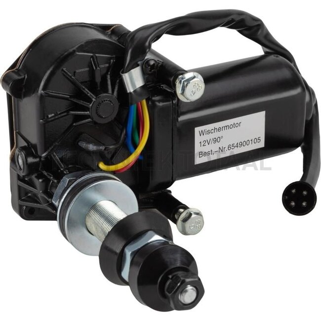 GRANIT Wiper motor - 654900105, AL208529, AL55527, AL34843 | Volts: 12 | W: konisch 10 x M8 mm | Angle: 90 ° | A: 84,5 mm | B: 65 mm | D: M16 x 1 mm | Wiper blade length max.: 850 mm | Park position: Left | rpm: 40-55