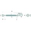CBM Mechanischer Oberlenker - 7123PG2527, 20215004, 020215004 | I: M36 x 3 mm | A Kat.: 2 / 25,4 | B Kat.: 3 / 32 | C: 400 mm | D: 625 / 900 mm | E: 95 mm | H: 51 mm | Ausführung: schwere Ausführung | Bauart: Fanghaken / Kugelgelenk | Oberlenkertyp: mechanisc