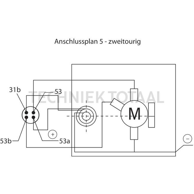GRANIT Wiper motor 12 V, 85°, A 37 mm, M16 x 1, conical 10 x M8