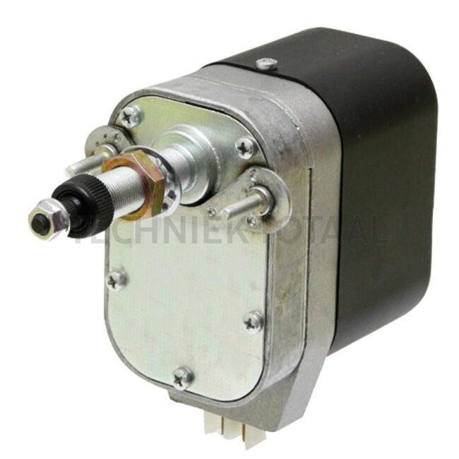 GRANIT Wiper motor - 65499003 | Volts: 12 | W: M6 mm | Angle: 110 ° | A: 61 mm | B: 46 mm | C: 15 mm | D: M10 x 1 mm | G: 45 mm | Ø H: 61,5 mm | Wiper blade length max.: 575 mm | rpm: 40