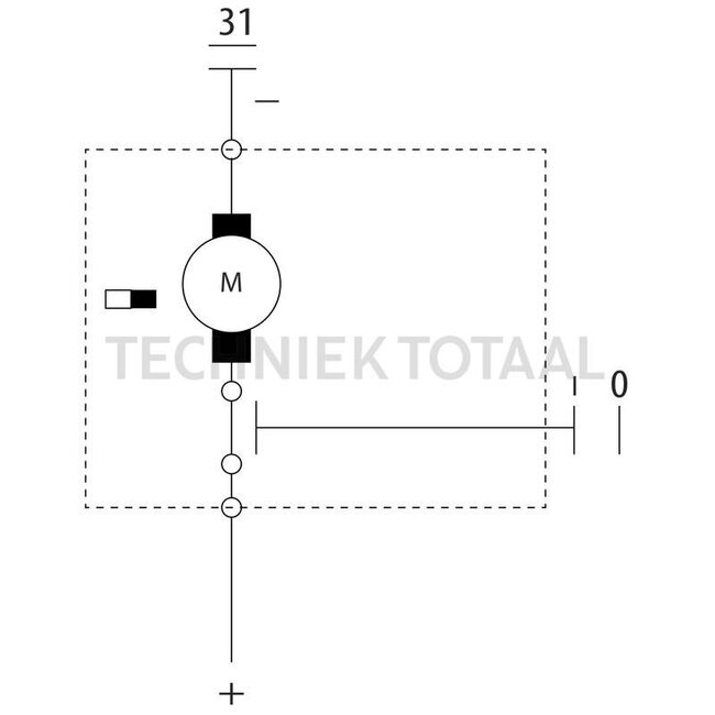 GRANIT Wischermotor - 654900044 | Volt: 12 | W: M6 mm | Winkel: 90 Grad | A: 78 mm | B: 63 mm | D: M10 x 1 mm | Wischblattlänge max.: 725 mm | U/min.: 40