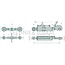 GRANIT Mechanical top link - 20099058 | I: M24 x 3 mm | A cat.: 1 / 19 | B cat.: 1 / 19 | C: 400 mm | D: 510 / 650 mm | E: 62 mm | F: 62 mm | G: 44 mm | H: 44 mm | Version: Standard | Type: Ball joint/ball joint | Top link type: mechanical | Menke no.: 73643