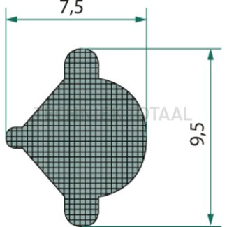 GRANIT Füllkeder - Länge (m): 1. B (mm): 7,5. H (mm): 9,5