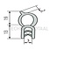 GRANIT Rubber seal - 5 pcs - Clamping range (mm): 45384. Length (m): 5. B (mm): 8. H (mm): 32