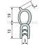 GRANIT Rubber seal - 5 pcs - Clamping range (mm): 45384. Length (m): 5. B (mm): 8. H (mm): 32