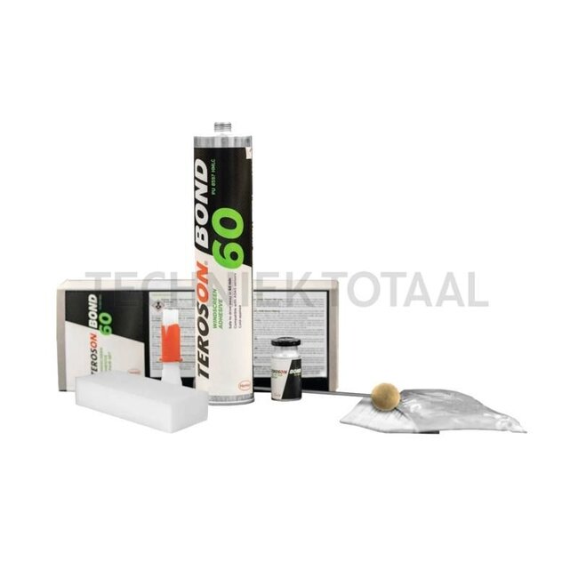 GRANIT Windscreen adhesive set A complete set consists of: Polyurethane direct glazing sealant, Terostat primer, woollen wiper, application nozzles, cutting wire, cleaning cloth and instructions. (Nozzle pliers not included) - 65016880Y, 2688923, 16880Y, 2300018