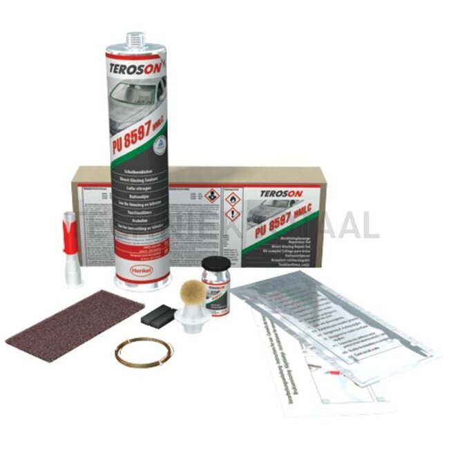 GRANIT Raamlijmset Een complete set bestaat uit: polyurethaan direct beglazingskit, Terostat-primer, wolwisser, aanbreng spuitmond, snijdraad, reiniger, reinigingsvlies en instructies. (Kitspuit is niet bij levering inbegrepen) - 65016880Y, 2688923, 16880Y, 2300