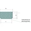 GRANIT Moosgummivierkantprofil - 25 Stück - 65499720, 3C65499720 | Abmessungen: 10 x 30 mm