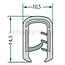 GRANIT Rubber seal - Clamping range (mm): 45414. Length (m): 1. B (mm): 10,5. H (mm): 14,5