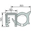 GRANIT Rubber seal - Clamping range (mm): 45447. Length (m): 1. B (mm): 27,1. H (mm): 14,5 - 3476186M1