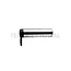 Pin for double-acting hydraulic cylinder, bottom - 71806139, H816860030042, 72310431 | Dimensions: 40 x 143 mm