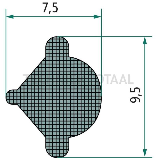 GRANIT Füllkeder - 5 Stück - 654910023/5 | Länge: 5 m | B: 7,5 mm | H: 9,5 mm