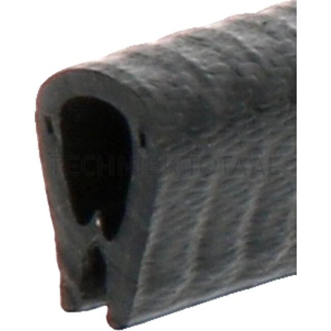 GRANIT Rubber seal - 654A1018 | Clamping range: 1 - 4 mm | Length: 1 m | B: 10 mm | H: 17 mm