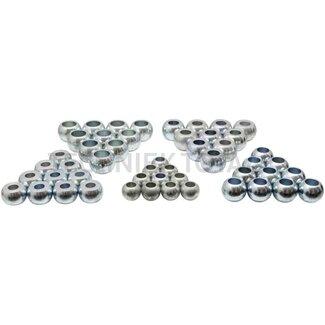GRANIT Unterlenkerkugel Satz Satz beinhaltet: 10x 20011126 (Kat. 1), 10x 20011127 (Kat. 1-2), 10x 20011128 (Kat. 2), 10x 20011130 (Kat. 2-3), 10x 20011132 (Kat. 3)