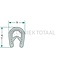 GRANIT Rubber seal - 654A1023/2 | Clamping range: 1 - 2,5 mm | Length: 1 m | B: 9 mm | H: 11,4 mm