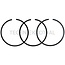 GRANIT Ring for piston - 3 pcs. - 71815020, 897564V1 | Dimensions: 77.6 x 84.4 x 2.3 mm