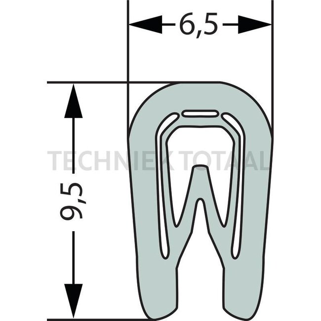 GRANIT Caoutchouc d'étanchéité - 25 pièces - 654A1013/25