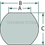GRANIT Lower link ball set cat. 2 / 3 standard, 28 x 64 x 45 mm - 10 pieces
