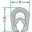 GRANIT Rubber seal - 5 pcs. - 654A2051/5 | Clamping range: 1 - 3 mm | Length: 5 m | B: 9 mm | H: 11,8 mm