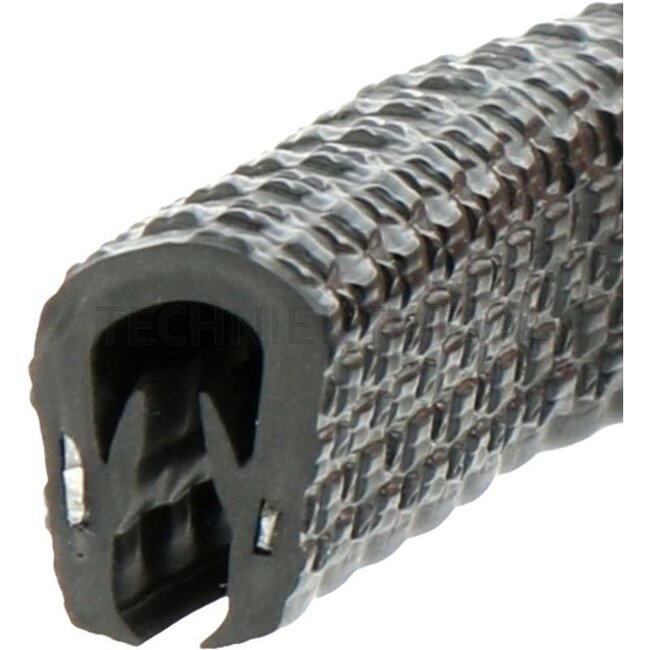 GRANIT Window rubber clamping range 1 - 3 mm, b 9 mm, h 11,8 mm - 1 meter