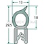 GRANIT Rubber seal - 5 pcs - Clamping range (mm): 1 - 2,5. Length (m): 5. B (mm): 13. H (mm): 29,5