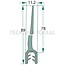 GRANIT Rubber seal - 5 pcs. - 654A3655/5 | Clamping range: 2 - 4 mm | Length: 5 m | B: 11,2 mm | H: 89 mm