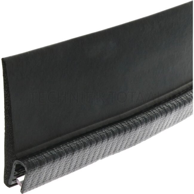 GRANIT Rubber seal - 5 pcs. - 654A1105/4/5 | Clamping range: 2 - 4 mm | Length: 5 m | B: 26,6 mm | H: 58,3 mm