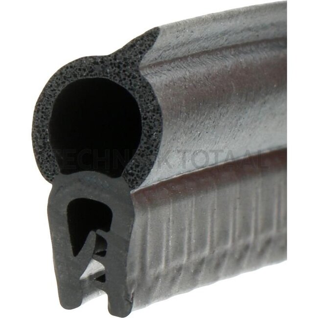GRANIT Rubber seal - 654A2516/2 | Clamping range: 1 - 2,5 mm | Length: 1 m | B: 13 mm | H: 29,5 mm