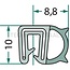 Raamrubber - 5 meter - 654A2533/5