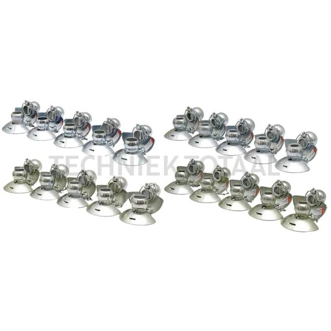 GRANIT Vangprofielenset - 10x 20011117 (cat. 2), 10x 20011119 (cat. 3-2), 10x 20011121 (cat. 2-3), 10x 20011123 (cat. 3)