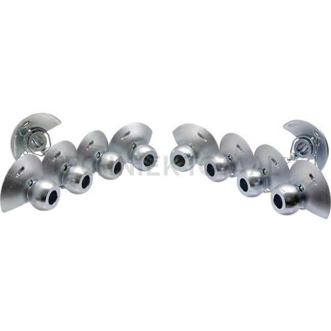 GRANIT Fangprofil Satz Kat. 1 - 10 Stück - 20011114/10 | Kategorie: 1 | Ausführung: Standard | A: 22 mm | B: 44 mm | Beschreibung: Granit Standard Kugeln bestehen aus gehärtetem Manganchrom-Stahl, 16MnCr5.