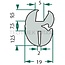 GRANIT Rubber seal - 15 pcs. - 654B1113/15 | Clamping range: 2 mm | Length: 15 m | B: 19 mm | H: 29,5 mm