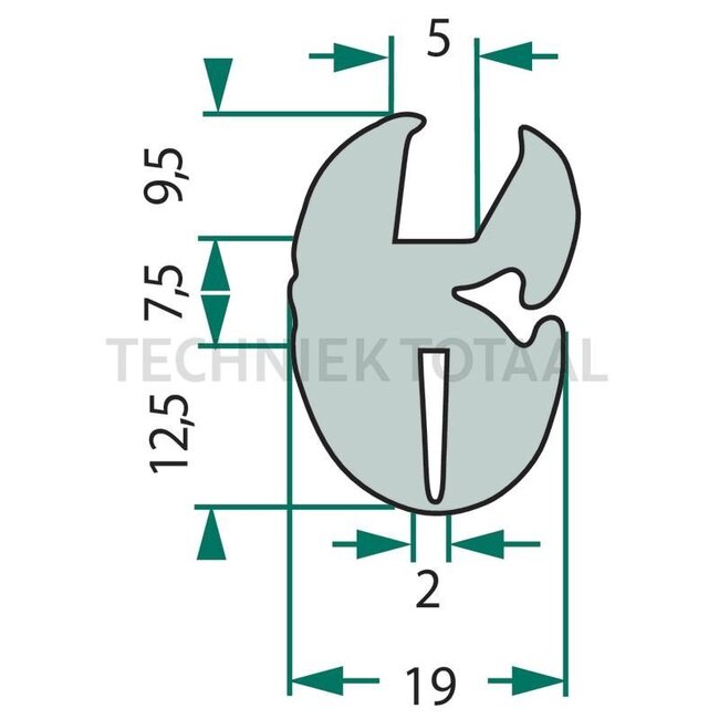 GRANIT Raamrubber - 15 stuks - 654B1113/15