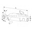 Walterscheid Stabilizer ASST-B with roll pin 350 mm, Ø 25,4 mm, B 40 mm, M30 | 1309100