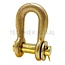 Shackle with pin straight galvanized Ø 14 mm, H 18 mm, L 40 mm