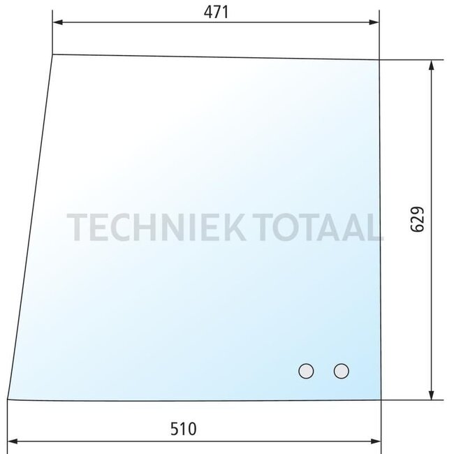 GRANIT Side window front, left - 675139549, 139549 | Colour: clear