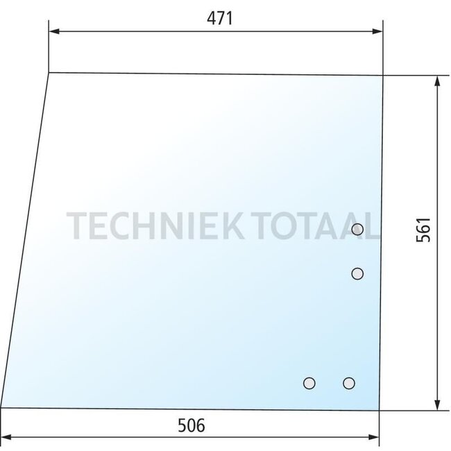 GRANIT Side window Order 675133174 at the same time - 675133176, 133176, 139552 | Colour: Transparent | To fit: Front, right