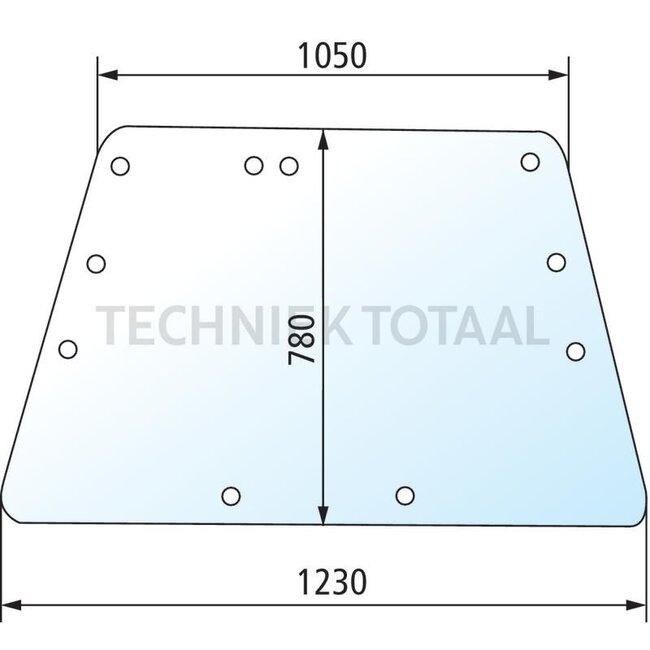 GRANIT Frontscheibe - 675521018, 521018 | Farbe: klar