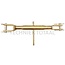 Stabilizer strut 450 - 610 mm, 30 x 3,5 mm, yoke both ends