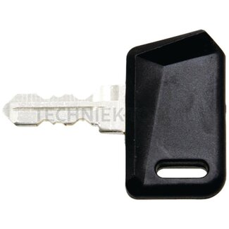 Reservesleutel geplastificeerd, zwart